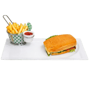 pan Con Croquetas preparado